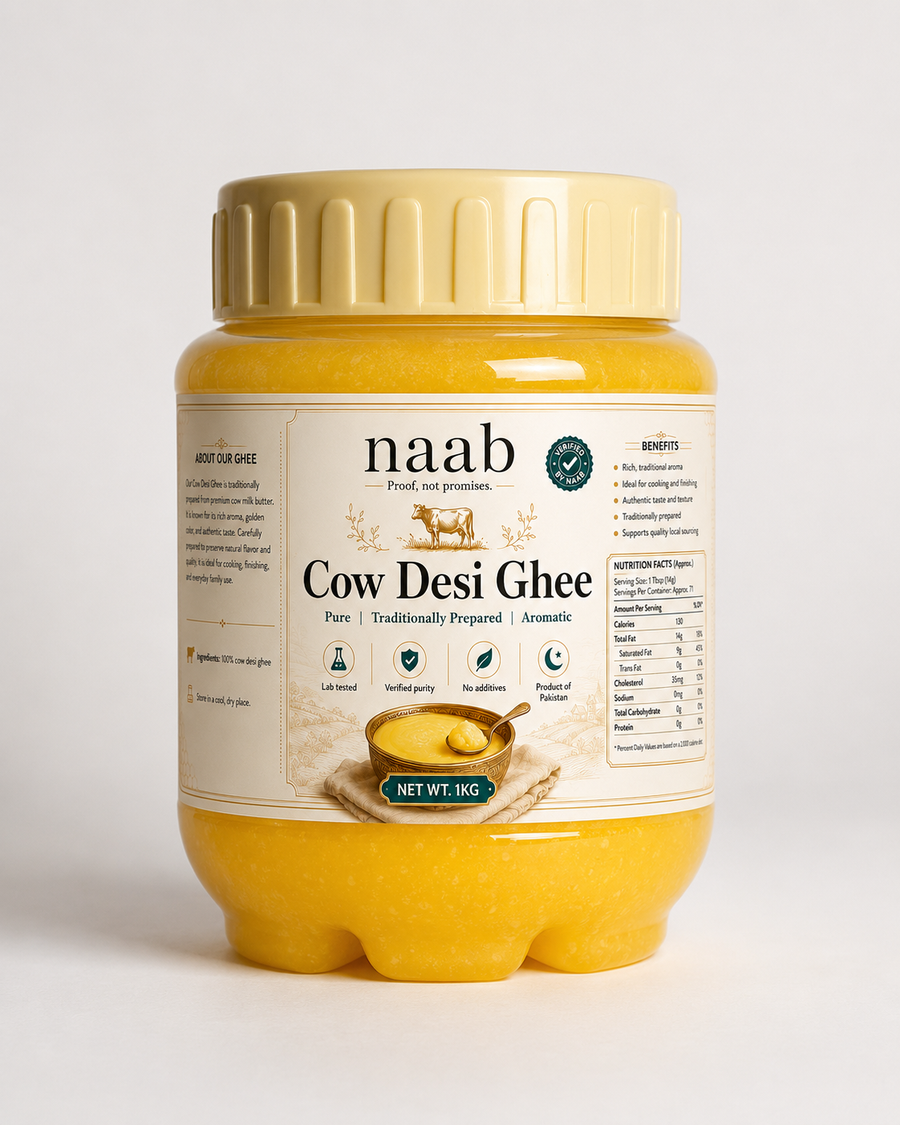Naab Cow Desi Ghee | Traditional Desi Ghee | 500g & 1kg