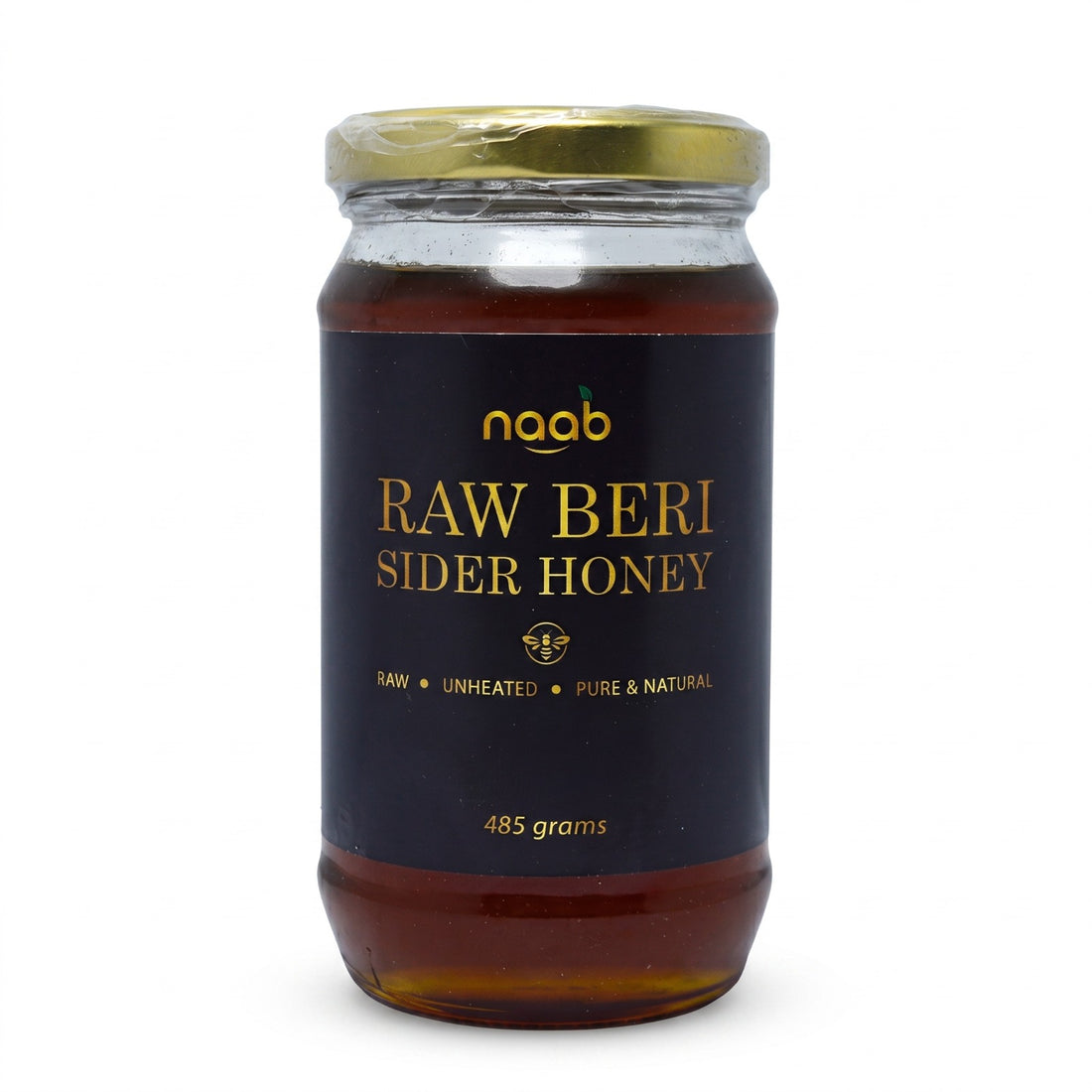 Naab Organic Raw Beri Honey – 485g | Pure, Natural & Unheated