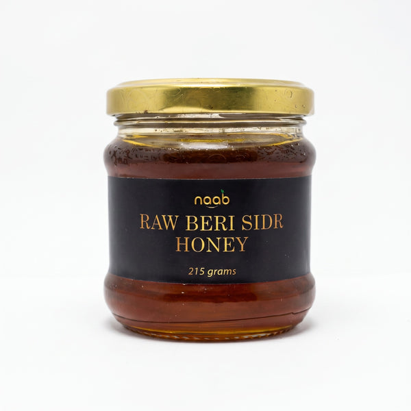 Naab Organic Raw Beri Sidr Honey – Pure, Natural & Unheated Honey – 215g
