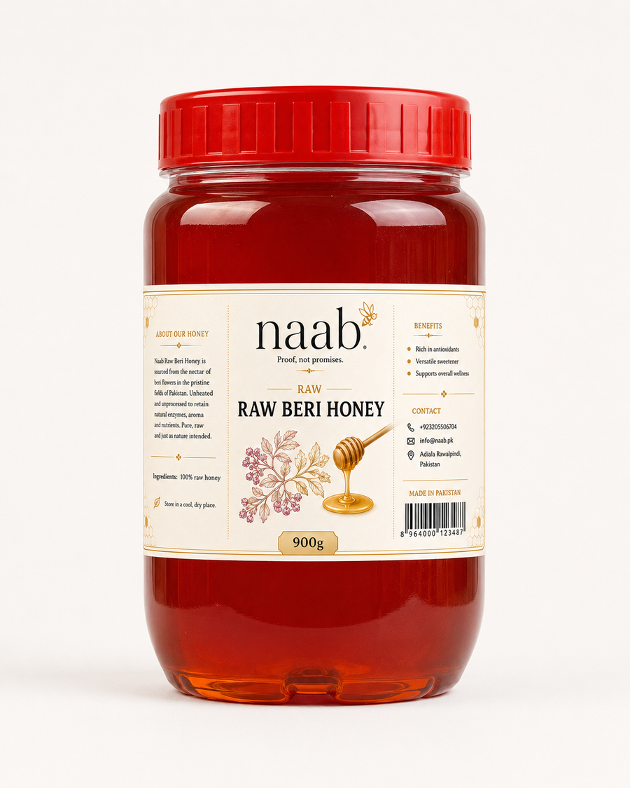 Naab Raw Beri Honey | Premium Thick Honey | 450g & 900g
