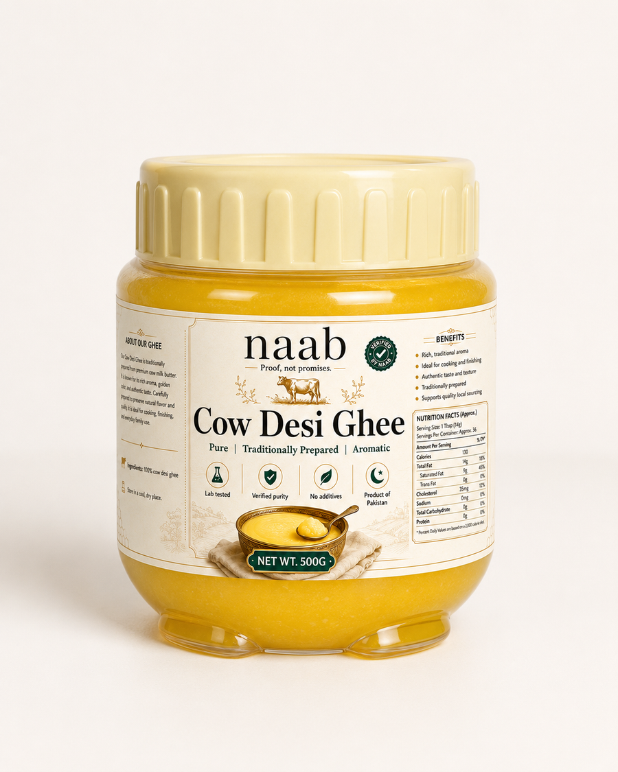 Naab Cow Desi Ghee | Traditional Desi Ghee | 500g & 1kg